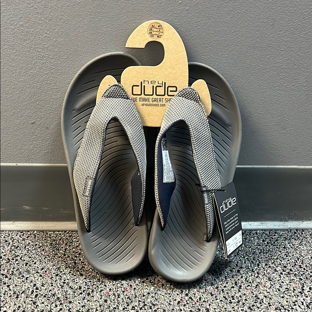Hey Dude Charcoal Sandals